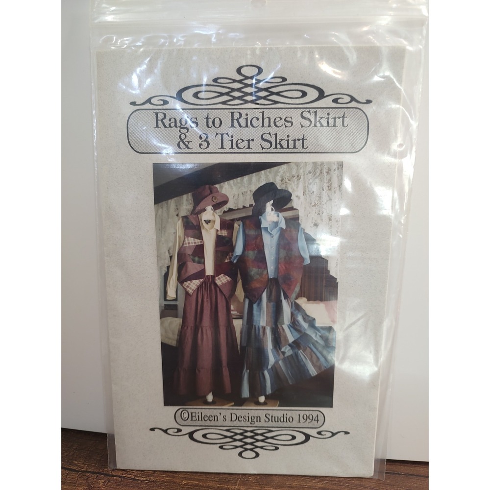 Vintage Rags to Riches Skirt & 3 Tier Skirt Eileen's Design Studio 1994 P45